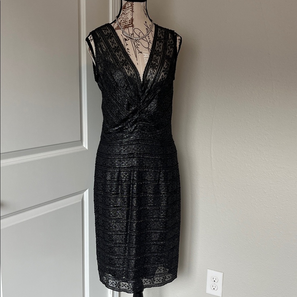 Elegant Black Lace Dress
